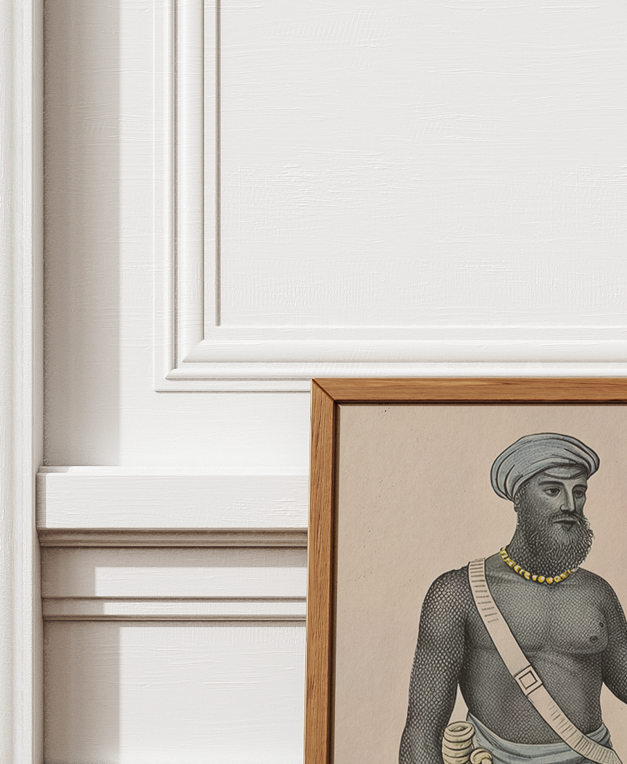 A Seik (archaic spelling of 'Sikh') and a seapoy (sepoy) in the French Service.