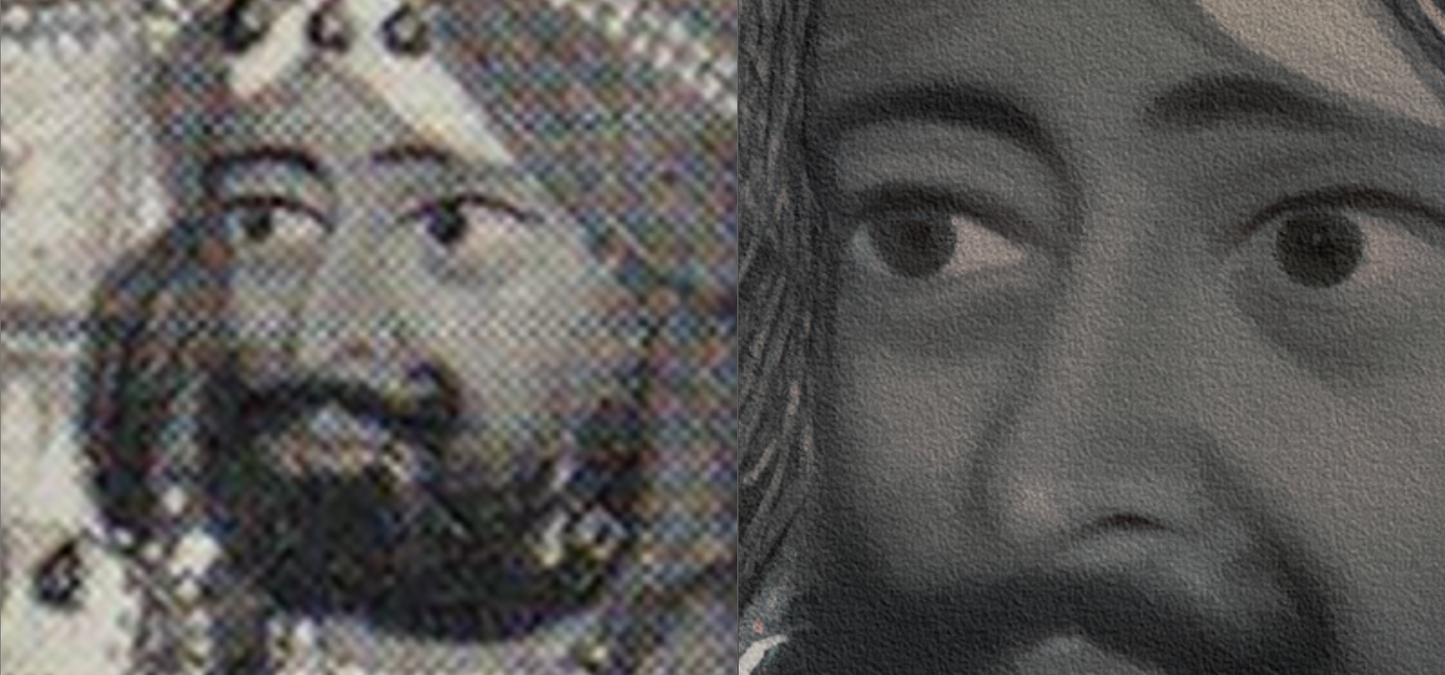 Extremely Rare Find - Maharaja Duleep Singh in Darbar (Style of Hasan al-Din, c.1843) (Restored Exclusively on Prometheus Mythos)