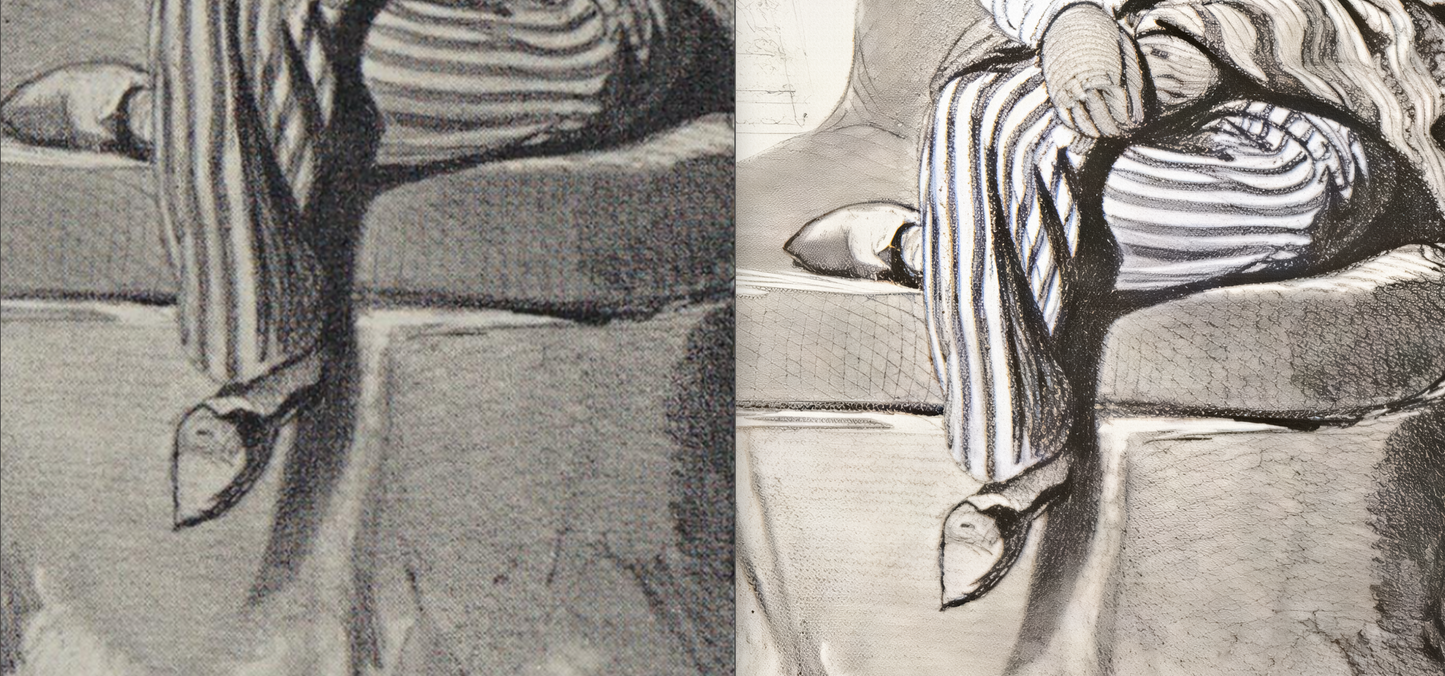 Rare Find - The Maharaja Duleep Singh (Lithograph by A. Laby after Charles Stewart Hardinge, 1847) (Restored)