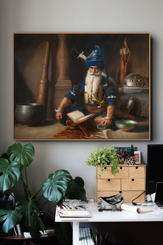 Baba Deep Singh Ji – Amar Mahakaal | Sikh Spiritual Warrior Print