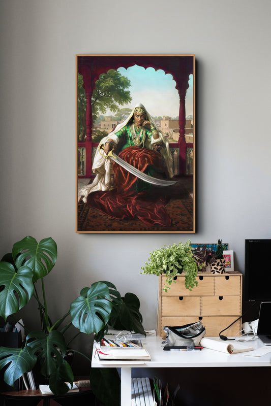 Rani Sada Kaur Sikh Art – Prometheus Original | Punjabi Heritage Painting