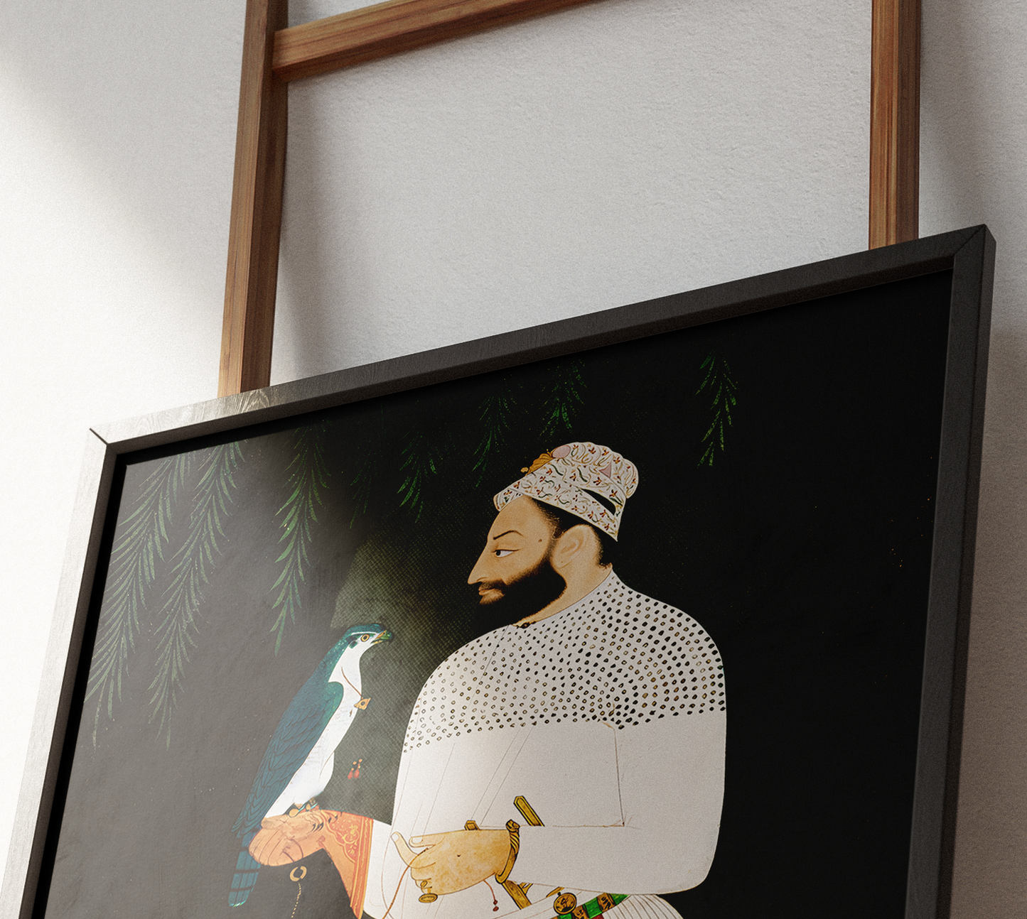 Portrait of Guru Hargobind(Restored) – Provincial Mughal School, Deccan, mid-17th Century.