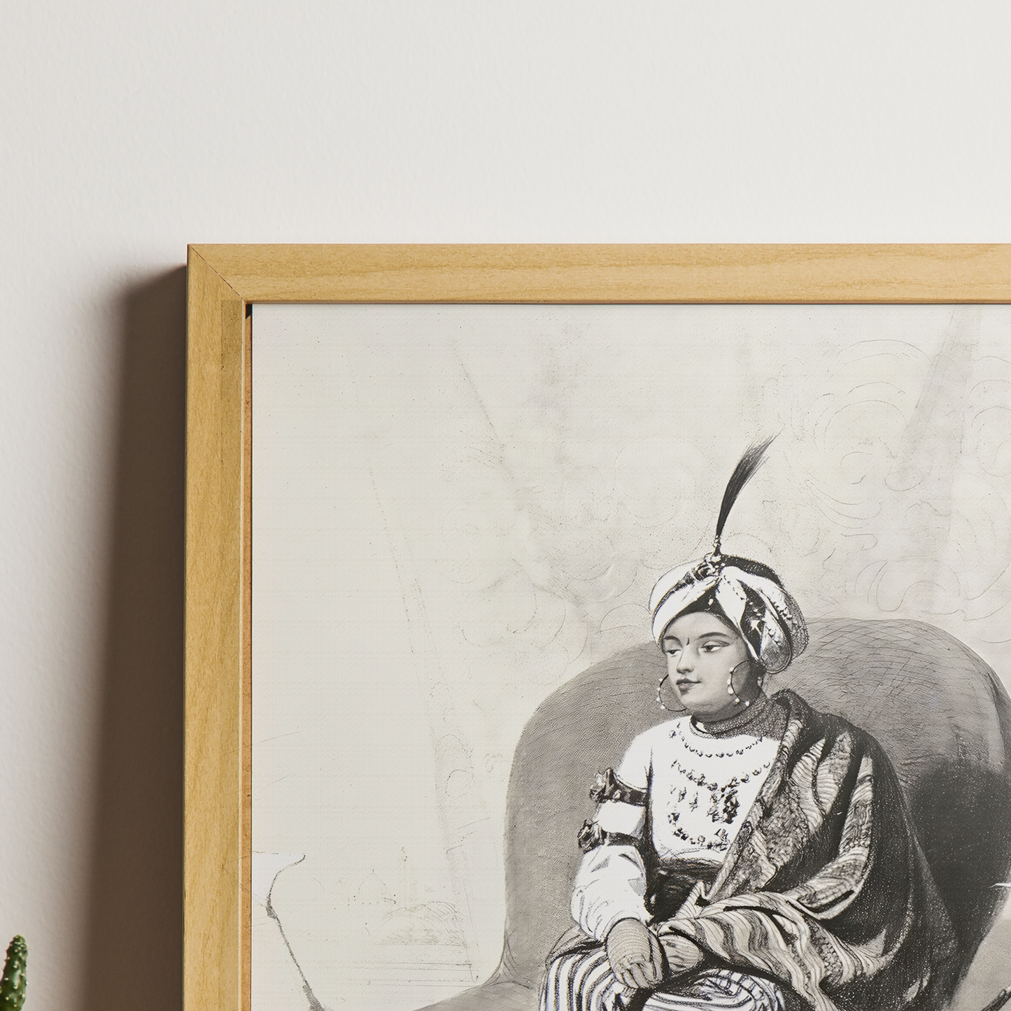 Rare Find - The Maharaja Duleep Singh (Lithograph by A. Laby after Charles Stewart Hardinge, 1847) (Restored)