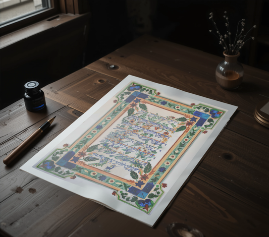 USA Sikh collectors: Guru Gobind Singh Ji handwriting art print. Canvas or paper unframed. Keywords: Sikh script, Guru Gobind Singh art, Sikh calligraphy, Sikh heritage print, Sikhism founder handwriting, spiritual legacy, USA Sikh art, Sikh document painting, Guru’s script, Sikh cultural wall print.