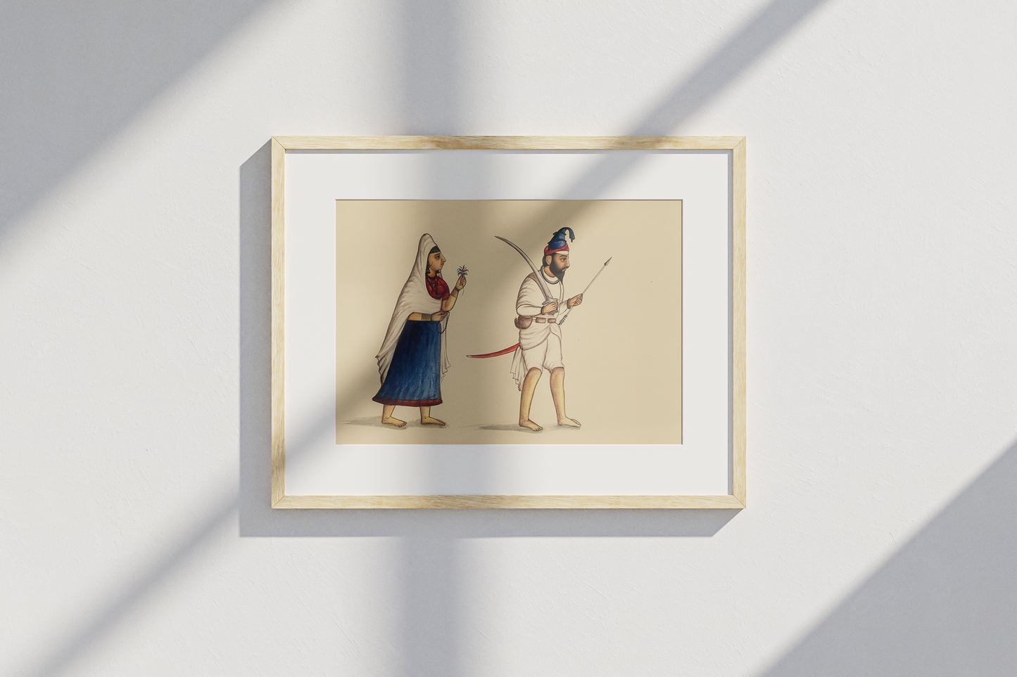 An Akaali and Akalian , Lahore or Amritsar, 19th century.