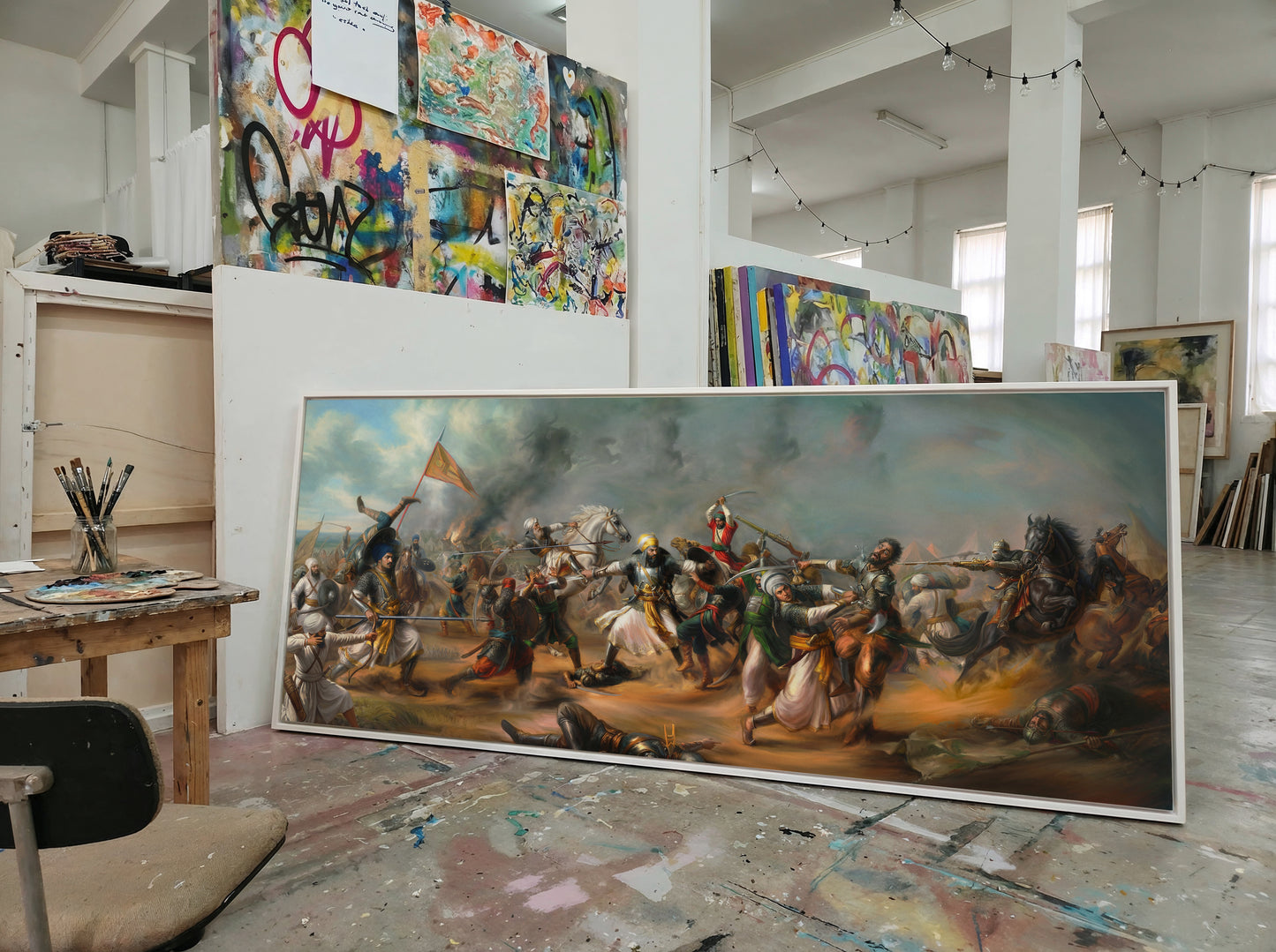 The Battle of Kartarpur (1635) – Guru Hargobind Sahib Ji | Prometheus War Series I Fine Art Print