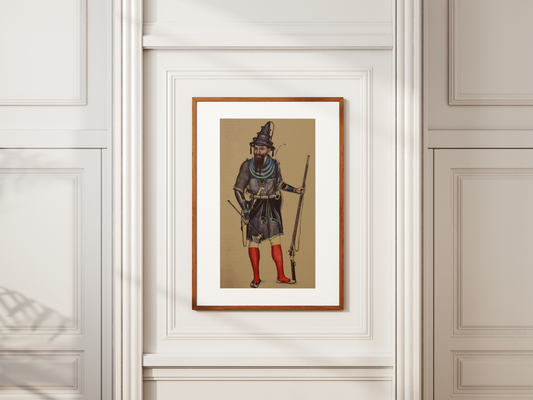 The ‘textbook’ Akali Nihang fully armed and ‘tyar bar tyar’