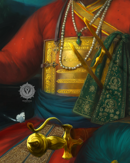 Portrait of Guru Gobind Singh Ji (Inspired by the Anandpuri Hazuri Bir and the Bhai Rupa Tradition)