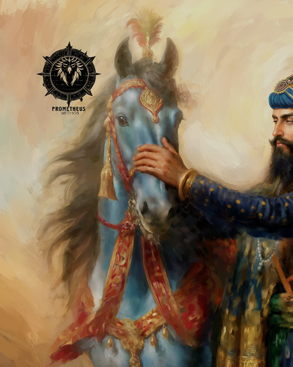 Guru Gobind Singh & Mata Ajeet Kaur Art Print | Sikh History