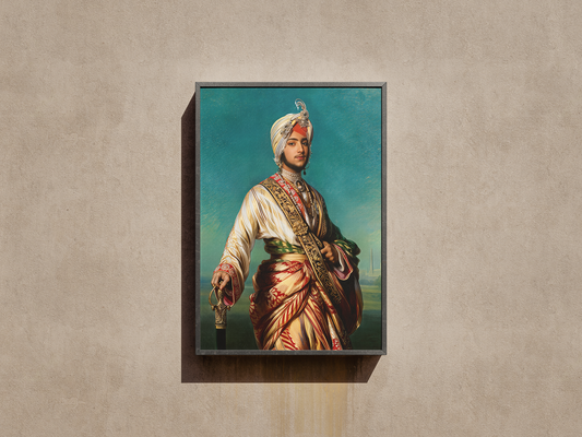 Royal Collection Oil Painting of Duleep Singh(Restored) Commissioned by Queen Victoria.