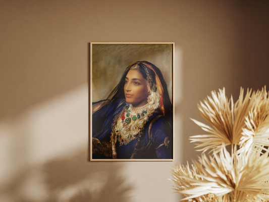 Maharani Jind Kaur, Oil on Canvas by George Richmond, London, c.1862
