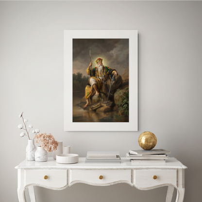 guru nanak dev ji painting uk, guru nanak portrait uk, sikh art uk, sikh wall art uk, guru nanak oil painting print, guru nanak fine art print uk, sikh heritage artwork uk, punjabi wall art uk, framed guru nanak print uk, museum quality sikh art, archival fine art print, guru nanak canvas print uk, restored sikh artwork, contemporary sikh painting, guru nanak home decor uk