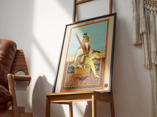 Painting of Hari Singh Nalwa by Hasan al-Din (ca. 1845–1850) – Restored Sikh Empire Artwork