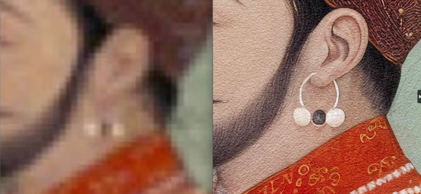 Contemporary Miniature Painting of Guru Gobind Singh (Restored) – Anandpuri Hazuri Bir, c.18th Century
