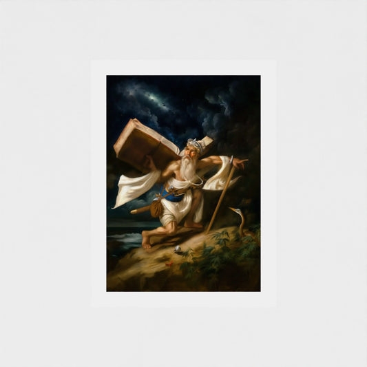 Baba Buddha Ji Sikh art print unframed on canvas or paper. Designed for UK homes, gurdwaras, spiritual offices, and cultural galleries. Honors the wisdom of Baba Buddha Ji in Sikh tradition and showcases detailed heritage illustration.