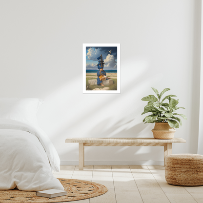 Baba Fateh Singh Ji art print, Canadian Sikh households. Mahakaal symbolism, Sikh history, Guru’s son, Sikh child martyr, Sikh legacy, unframed paper/canvas, Sikh wall print, Khalsa courage, Sikh art piece.