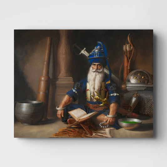 Baba Deep Singh Ji – Amar Mahakaal | Sikh Spiritual Warrior Print