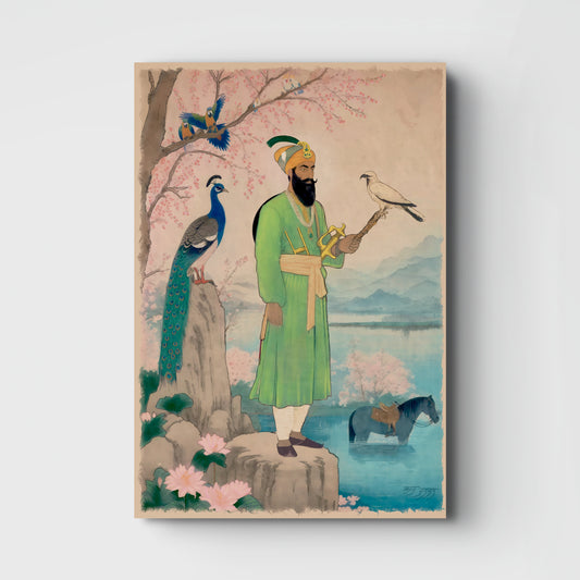 Guru Gobind Singh Ji – Baagh-o-Bulbul Ka Ishq | Poetic Sikh Wall Art