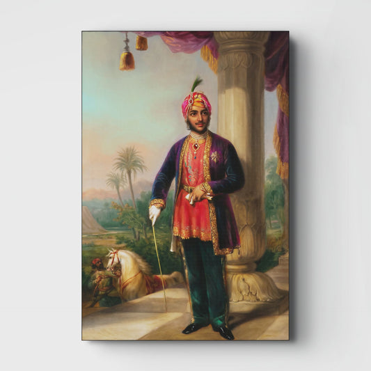Maharaja Duleep Singh Oil Painting – 19th Century Portrait | Prometheus Old Heritage Restoration