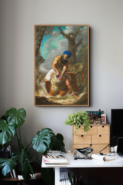 Hari Singh Nalwa – Sikh General Baaghmaar Wall Art