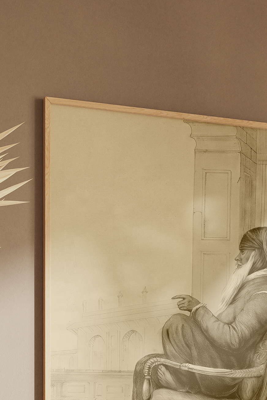 Portrait of Maharaja Ranjit Singh by Emily Eden (London, c.1844)