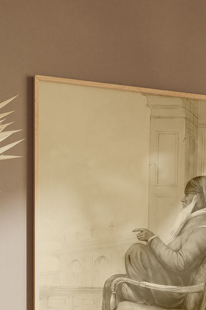 Portrait of Maharaja Ranjit Singh by Emily Eden (London, c.1844)