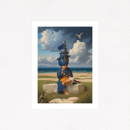 Baba Fateh Singh Ji Sikh spiritual print, Mahakaal concept, unframed canvas or paper for UK buyers. Keywords: Baba Fateh Singh, Sikh child martyr, Sikh art, Sikh bravery, unframed canvas, Mahakaal Sikh art, UK Sikh print, Sikh legacy, warrior child, Guru Gobind Singh Ji son, Sikh spiritual heritage, canvas print, Sikh wall art, spiritual strength, Khalsa pride, Sikh religious painting.