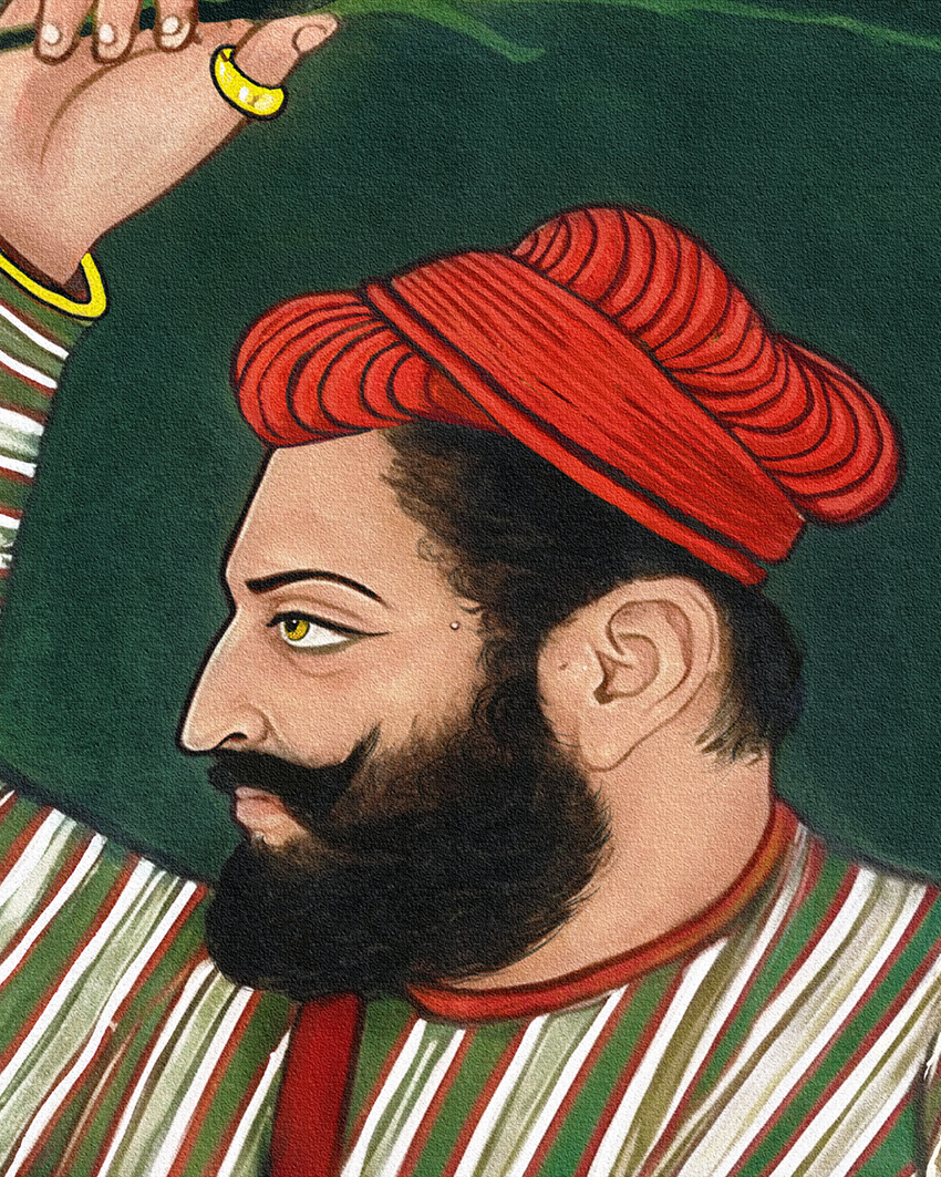 Guru Hargobind Sahib Under a Willow Tree | Old Heritage Restoration