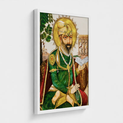 Guru Tegh Bahadur Ji – Historical Portrait from Sis Ganj Sahib | Digital Download & Fine Art Prints (Framed / Unframed)