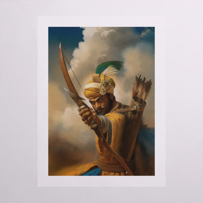 Gobind Rai – The Archetypal King | Sikh Warrior Art Print