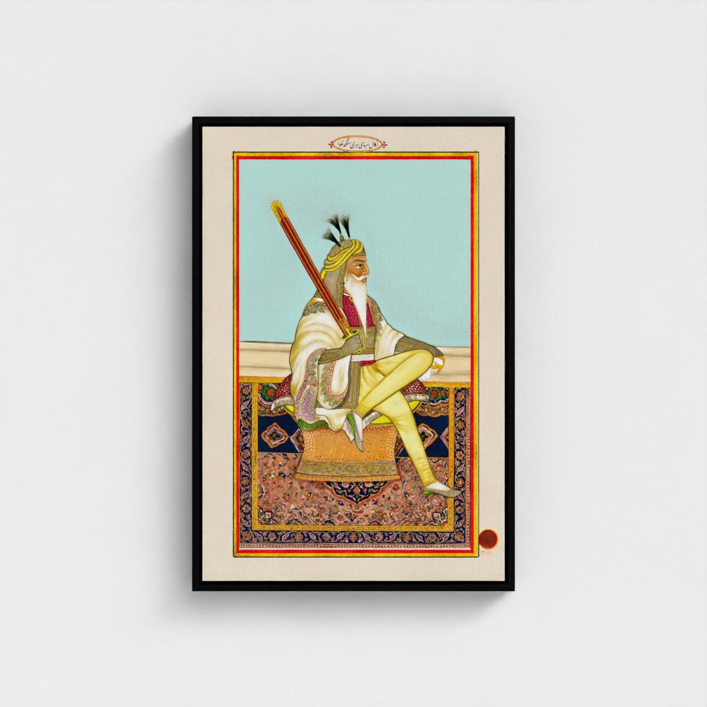 Painting of Hari Singh Nalwa by Hasan al-Din (ca. 1845–1850) – Restored Sikh Empire Artwork