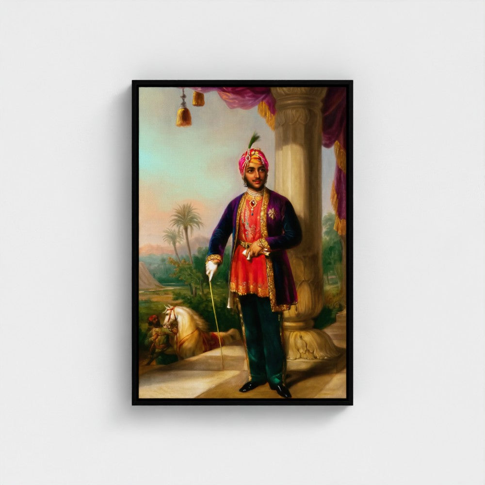 Maharaja Duleep Singh Oil Painting – 19th Century Portrait | Prometheus Old Heritage Restoration