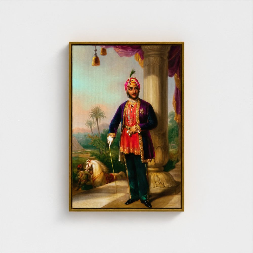 Maharaja Duleep Singh Oil Painting – 19th Century Portrait | Prometheus Old Heritage Restoration
