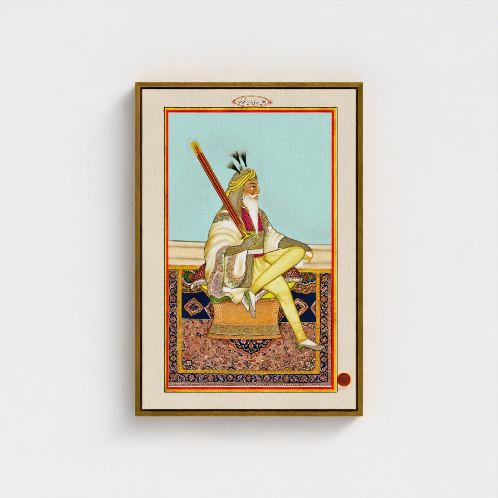 Painting of Hari Singh Nalwa by Hasan al-Din (ca. 1845–1850) – Restored Sikh Empire Artwork