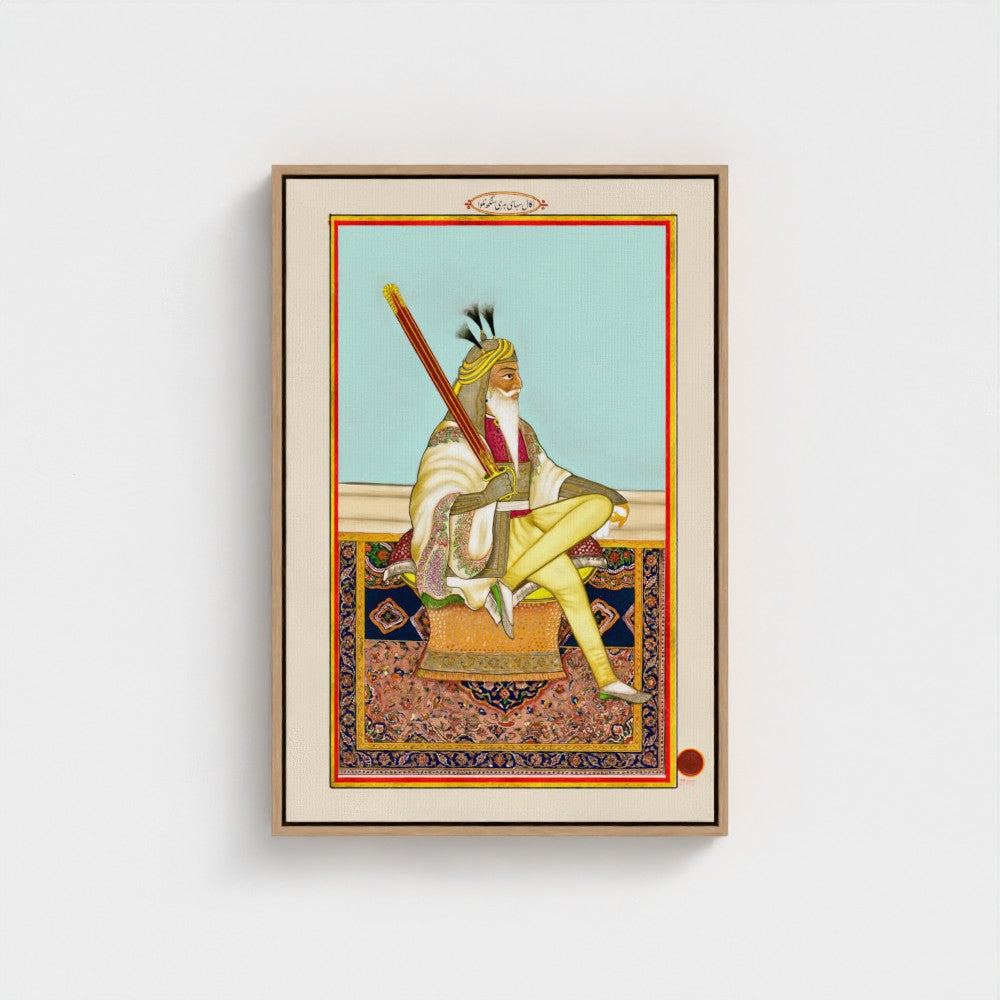Painting of Hari Singh Nalwa by Hasan al-Din (ca. 1845–1850) – Restored Sikh Empire Artwork