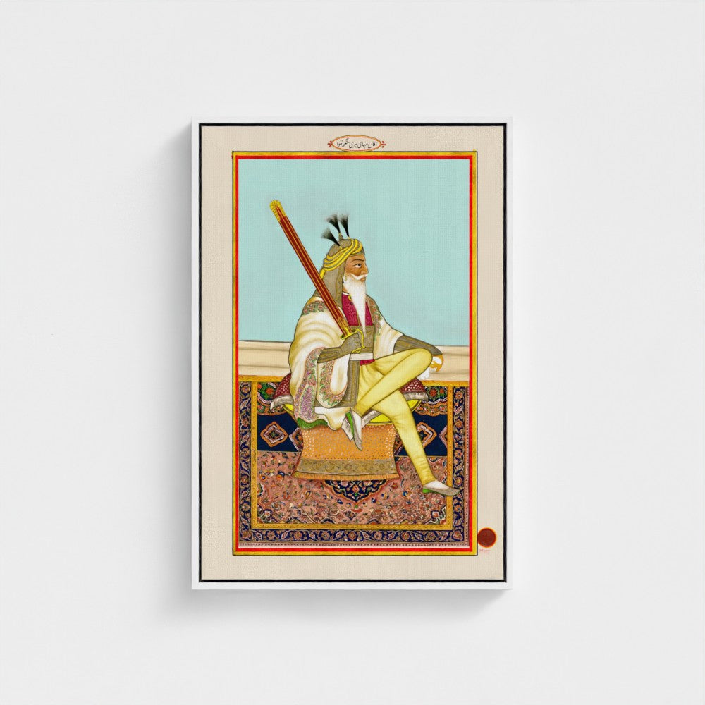 Painting of Hari Singh Nalwa by Hasan al-Din (ca. 1845–1850) – Restored Sikh Empire Artwork