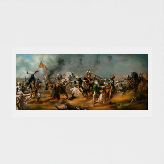 The Battle of Kartarpur (1635) – Guru Hargobind Sahib Ji | Prometheus War Series I Fine Art Print