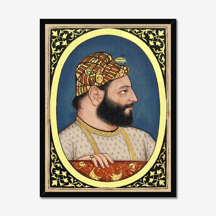 Guru Hargobind Portrait – Bhai Roopa Collection (17th Century) | Restored Sikh Art Print