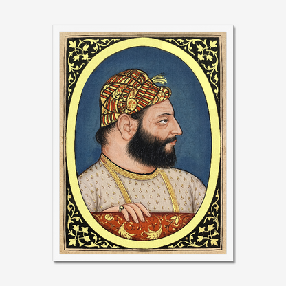 Guru Hargobind Portrait – Bhai Roopa Collection (17th Century) | Restored Sikh Art Print