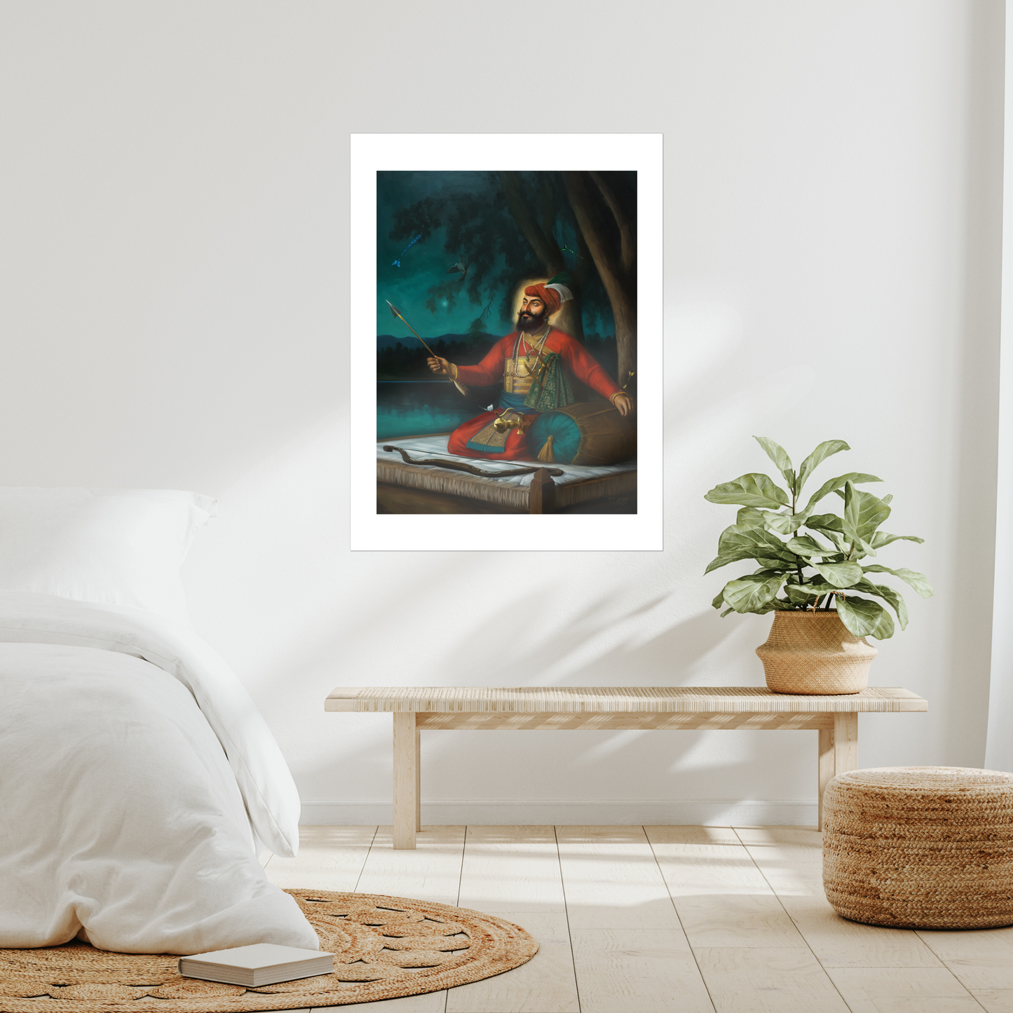 Portrait of Guru Gobind Singh Ji (Inspired by the Anandpuri Hazuri Bir and the Bhai Rupa Tradition)