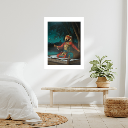 Portrait of Guru Gobind Singh Ji (Inspired by the Anandpuri Hazuri Bir and the Bhai Rupa Tradition)