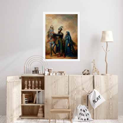 Guru Gobind Singh & Mata Ajeet Kaur Art Print | Sikh History