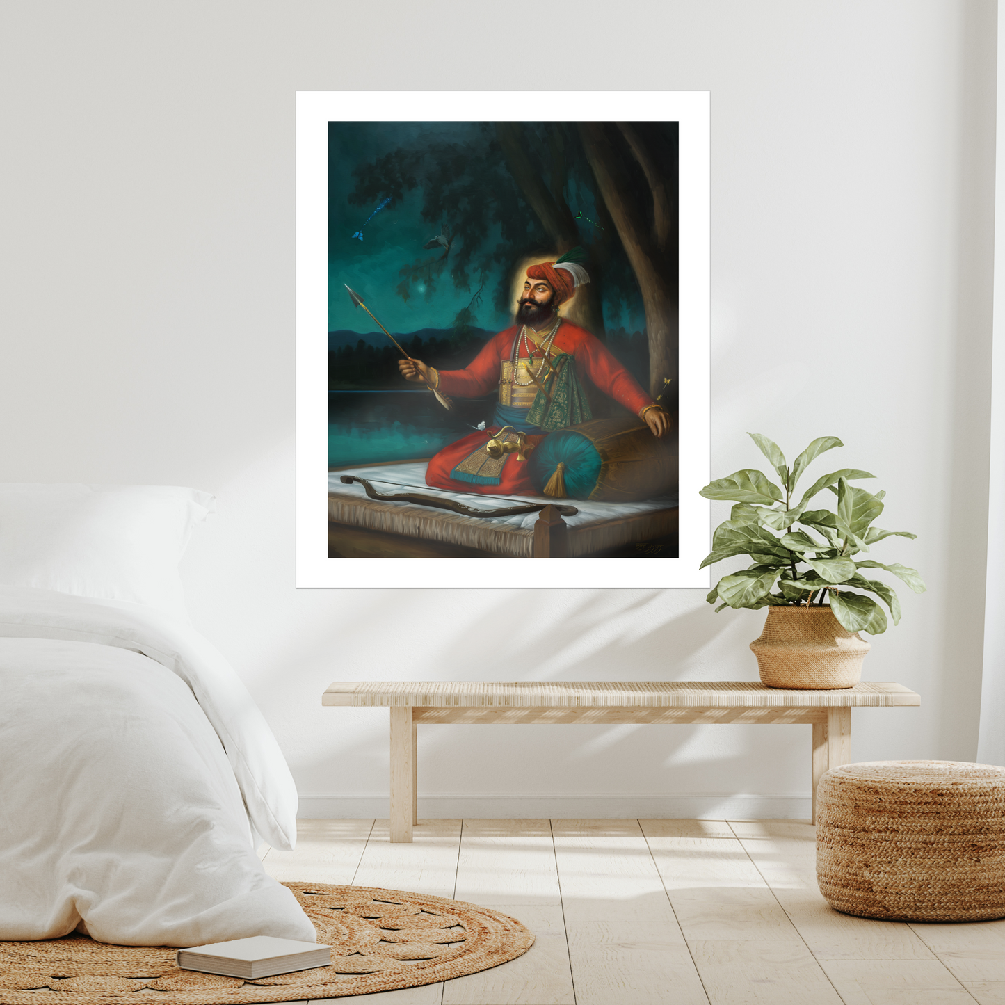 Portrait of Guru Gobind Singh Ji (Inspired by the Anandpuri Hazuri Bir and the Bhai Rupa Tradition)