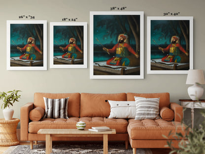 Portrait of Guru Gobind Singh Ji (Inspired by the Anandpuri Hazuri Bir and the Bhai Rupa Tradition)