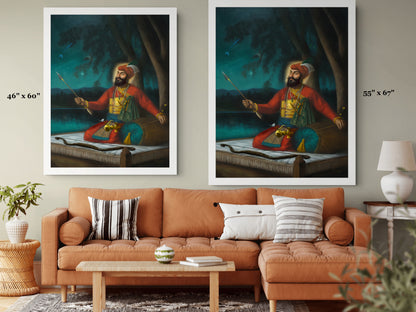Portrait of Guru Gobind Singh Ji (Inspired by the Anandpuri Hazuri Bir and the Bhai Rupa Tradition)