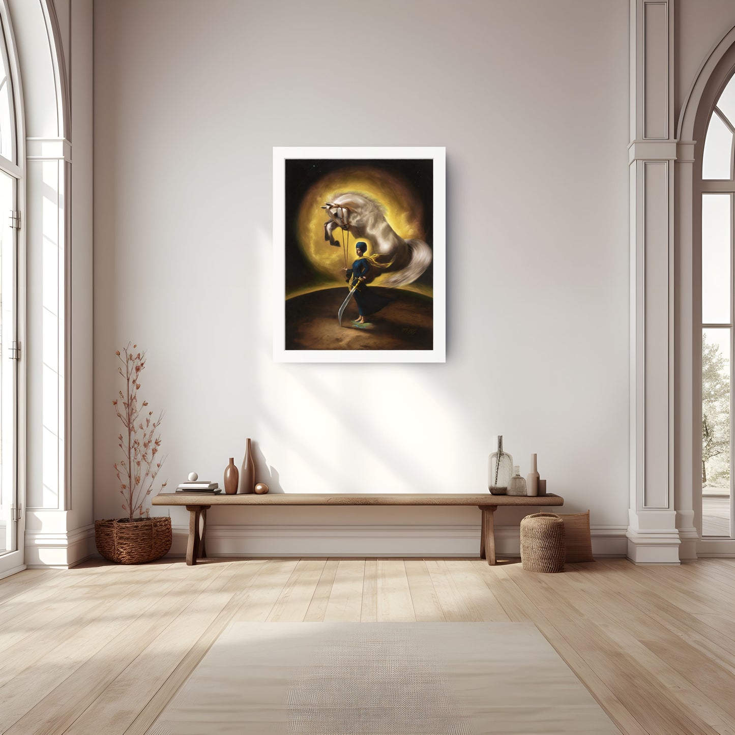 The Divine Feminine – Sikh Painting of Mata Sahib Kaur Ji