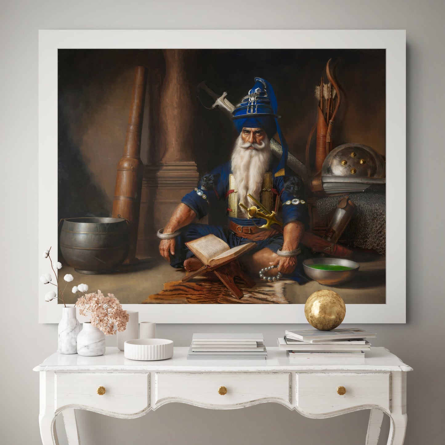 Baba Deep Singh Ji – Amar Mahakaal | Sikh Spiritual Warrior Print