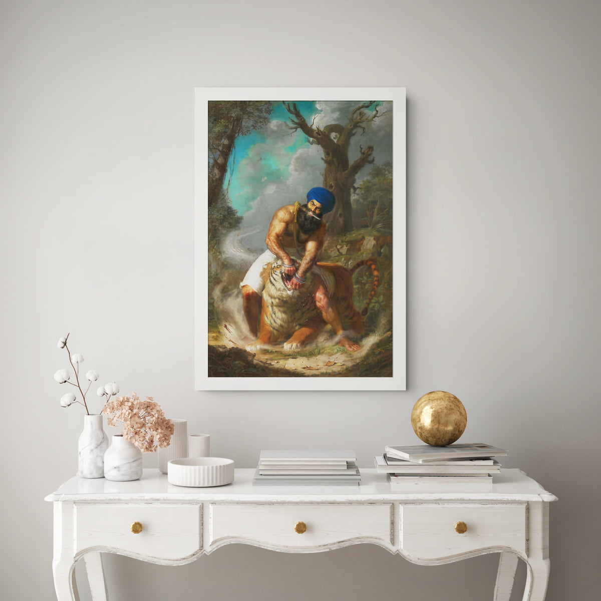 Hari Singh Nalwa – Sikh General Baaghmaar Wall Art