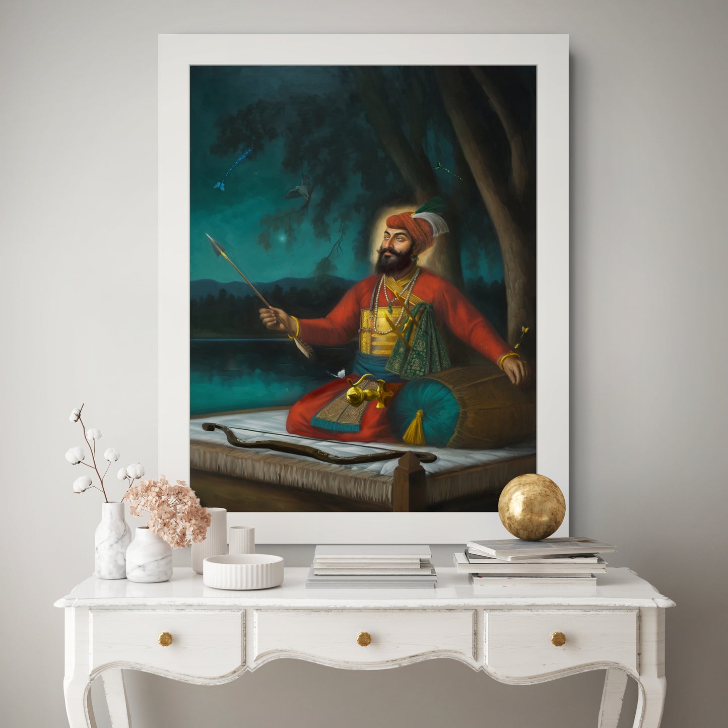 Portrait of Guru Gobind Singh Ji (Inspired by the Anandpuri Hazuri Bir and the Bhai Rupa Tradition)