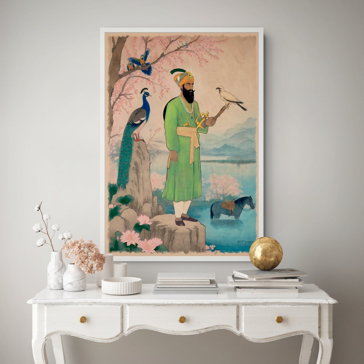 Guru Gobind Singh Ji – Baagh-o-Bulbul Ka Ishq | Poetic Sikh Wall Art